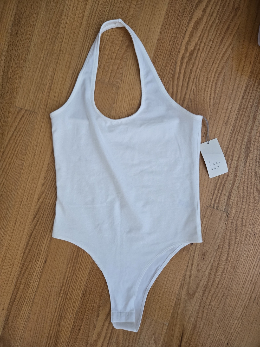 🆕️ A New Day(TARGET) White Halter Bodysuit